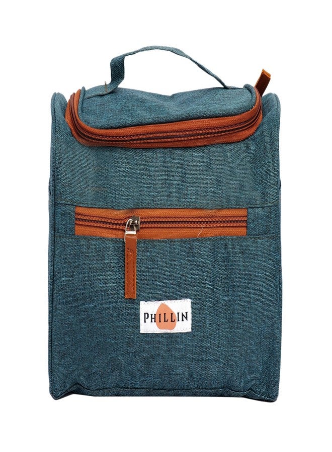 PHILLIN Travel Toiletry Bag for Men - Water Resistant Travelling Toiletries and Medicine, Shaving Kit Convenient Spacious Travel Organizer with Multiple Compartments & Zipper Closure (Green) - Image 1